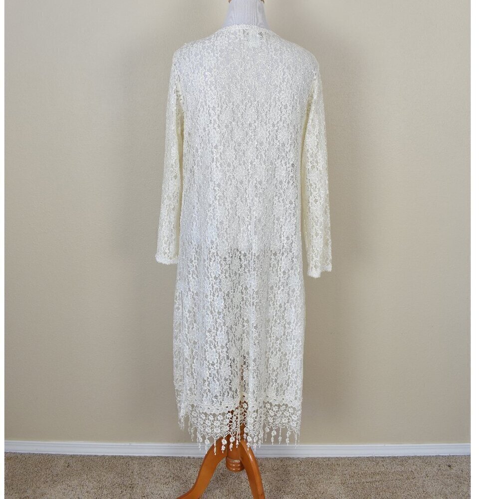 Vintage Magnet Art Lynn Yang Gauze Lace Dress and Jacket - M - Picture 12 of 14